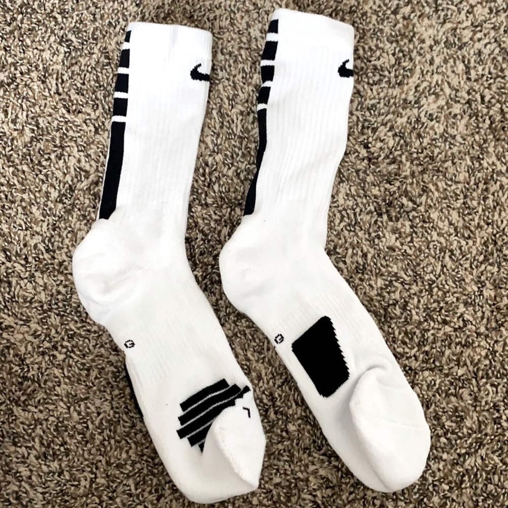 White high Nike socks NWOT